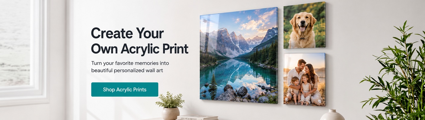 Shop custom acrylic photo prints at CanvasDiscount