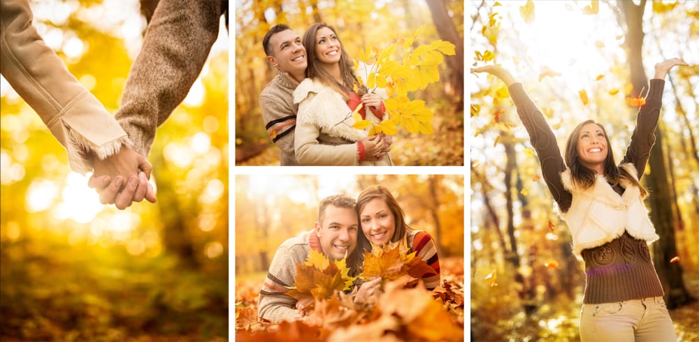 Couple photo collage canvas as a romantic anniversary gift for her