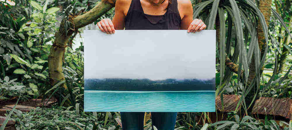 discount canvas prints woman holding canvas print