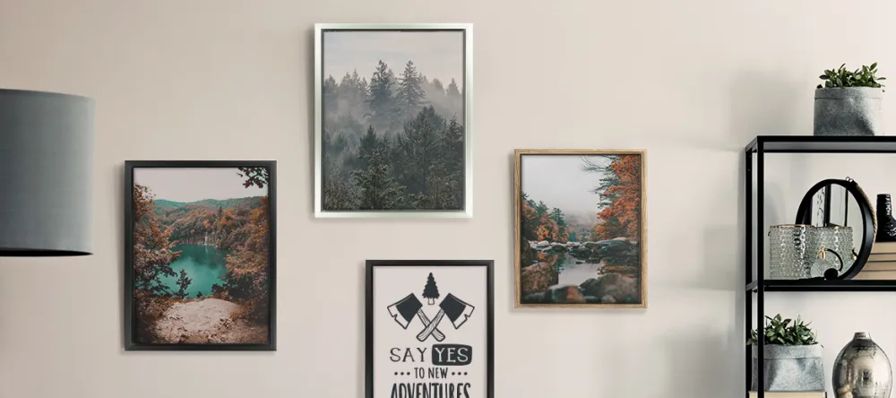 How much does it cost to get canvas framed. Different canvas frame designs on display. 