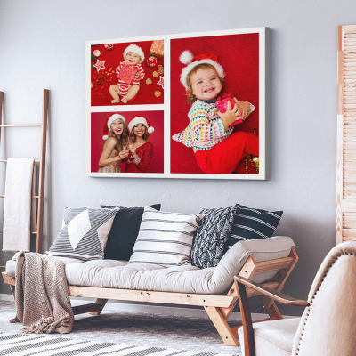Christmas Canvas Ideas 2025: Photo collage on canvas