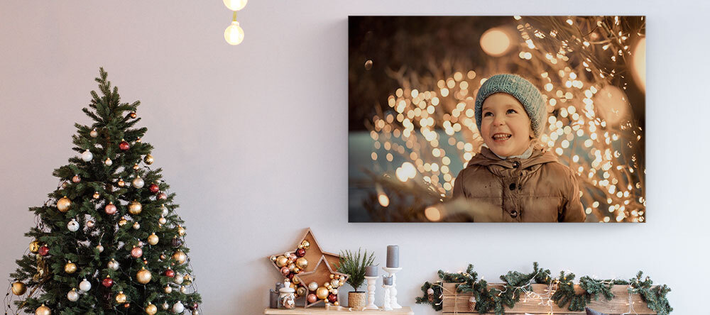 Your Essential Guide to Christmas Canvas Ideas. Eiffel Tower in winter canvas print. 