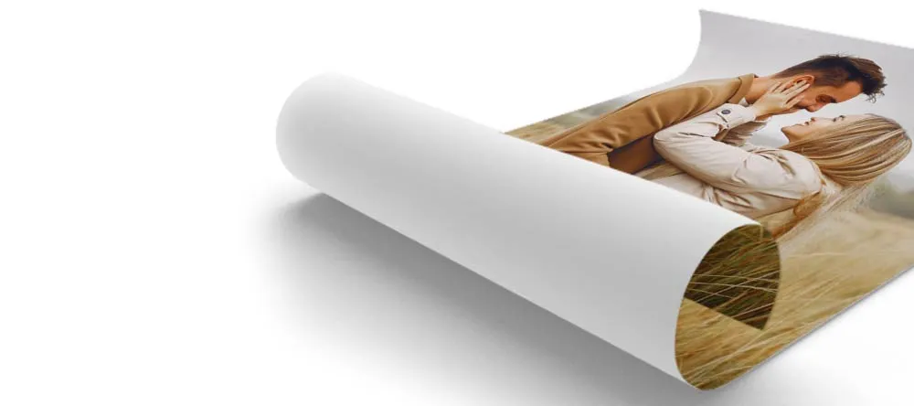 How to Make a Poster from a Photo in 5 Easy Steps. Close up photo of personalized poster print.