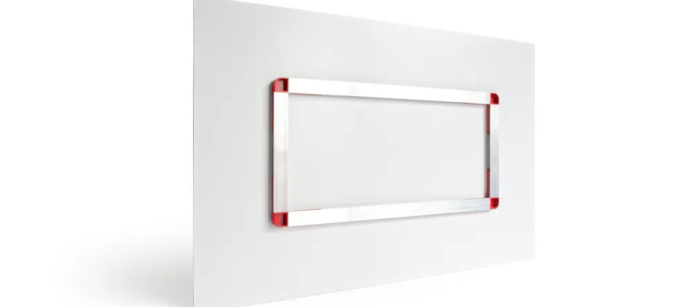 What Is an Acrylic Print. Aluminum backframe close-up.