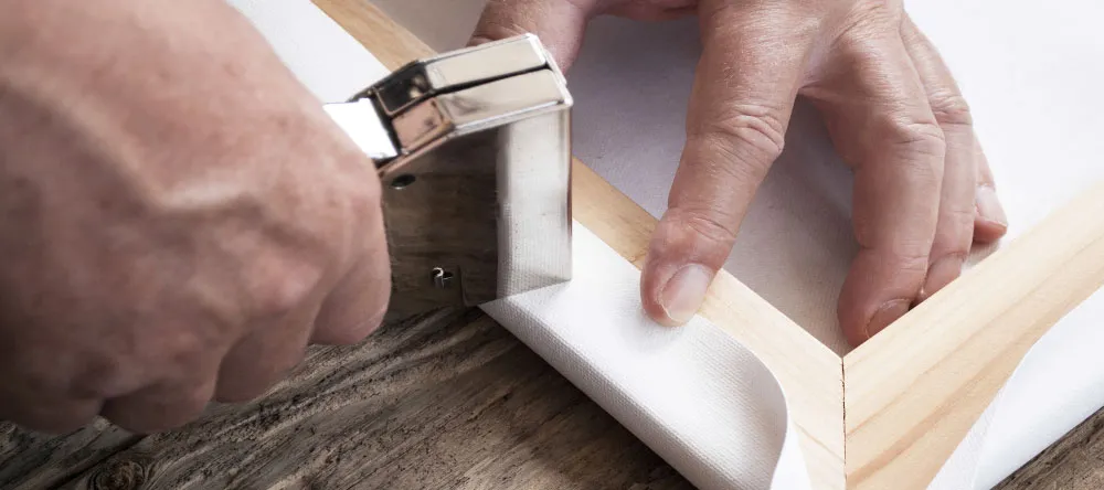 What is a canvas print. Stretching canvas with staples