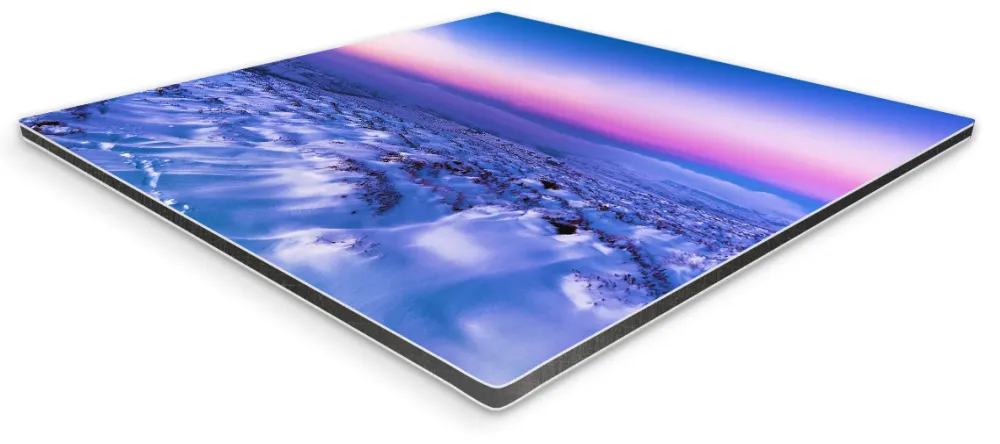 How to Hang Metal Prints. Metal Photo print top view. 