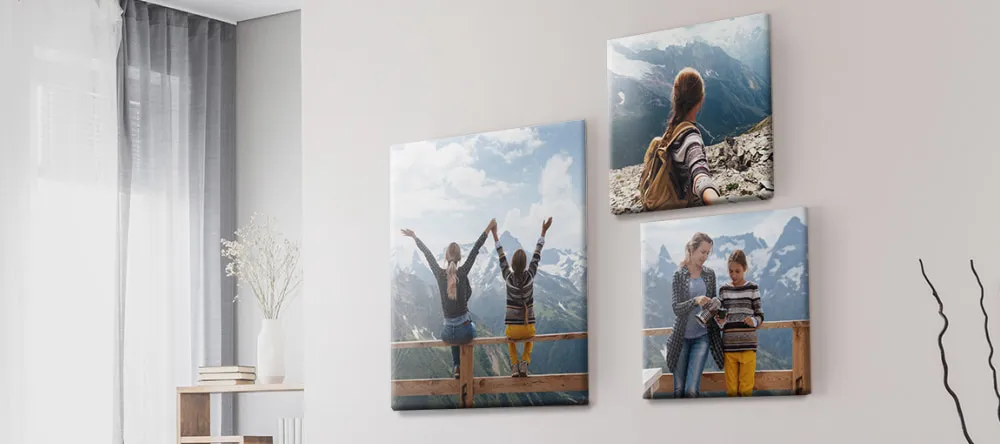 Printing Phone Photos on Canvas. A set of three beautiful canvas prints.