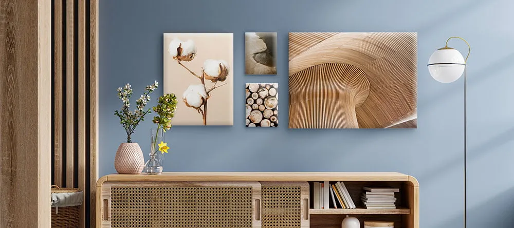 Trendy Canvas Wall Art: a wall art display on the wall