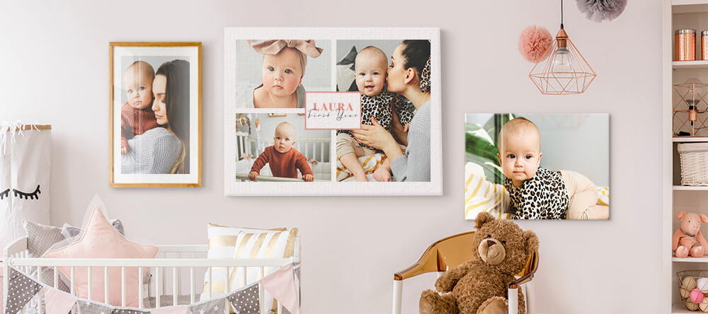 Wall Art for Nursery: a wall art display on the nursery wall
