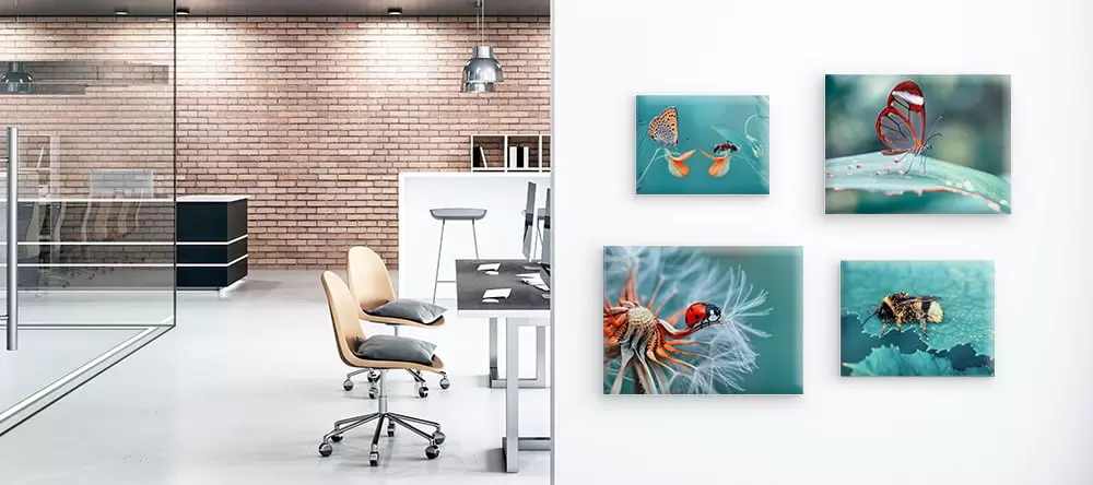 Office canvas art: people meeting in the office decorated with canvas prints