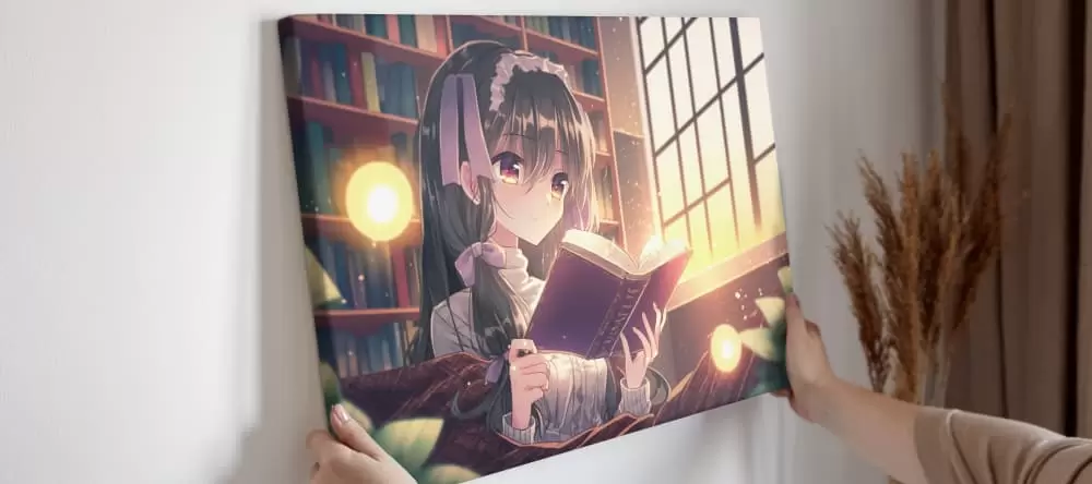 Anime canvas art: anime illustration printed on canvas