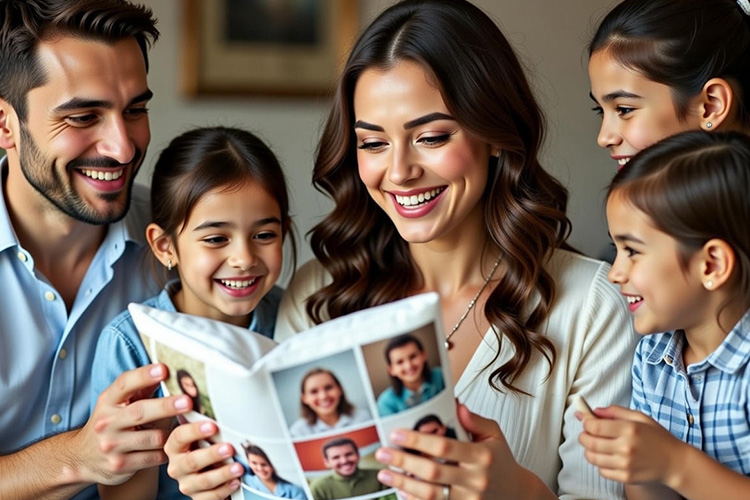 Custom canvas print featuring a meaningful family photo as a Mother’s Day gift