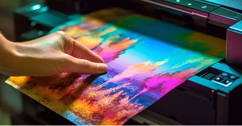 A person holding a printed photo