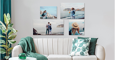 Living room wall decor ideas with canvas prints