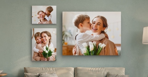 canvas prints with mom and children