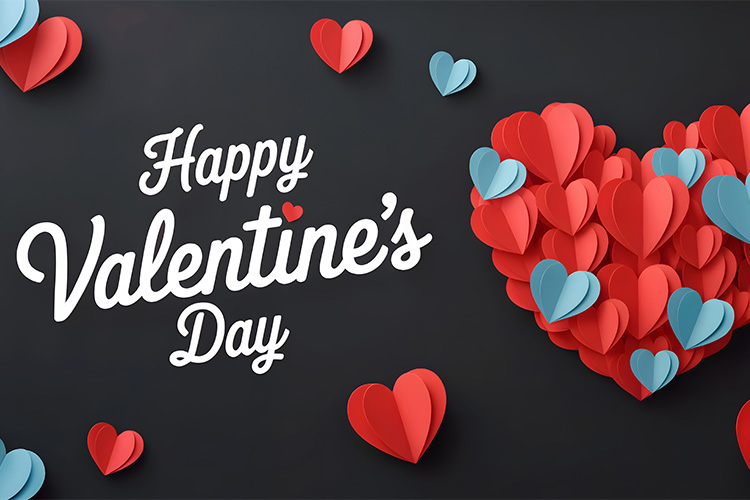 Happy Valentine's Day romantic celebration