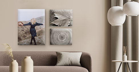 Trendy Canvas Wall Art: a wall art display on the wall