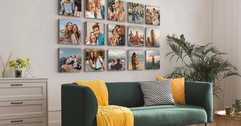 What are MIXPIX®? Close-up of personalized MIXPIX® photo tile.