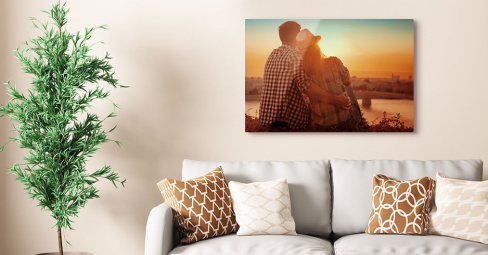 What is a metal print? Edge of aluminum photo print.