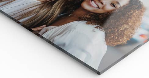 What Is an Acrylic Print. Large format custom acrylic print in bedroom.