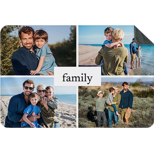 Photo Blanket Collage Landscape - Family 