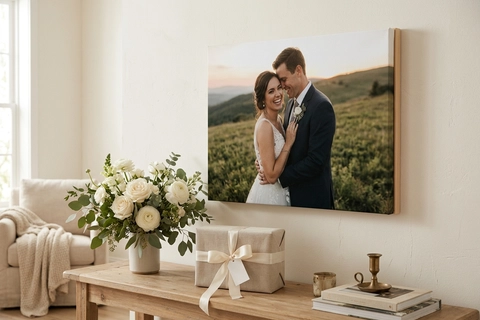 canvas print wedding gift