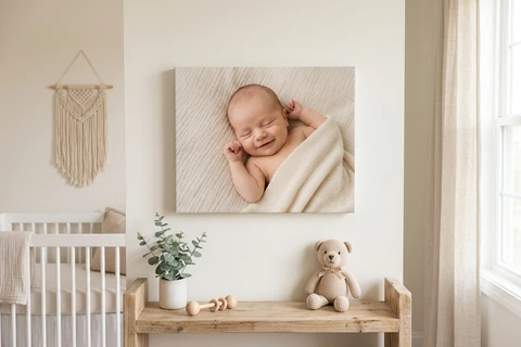 canvas print baby gift