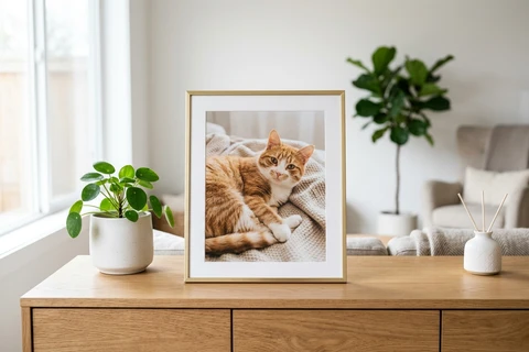 framed pet photo gift