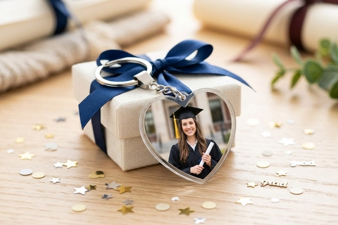 heart keychain graduation gift