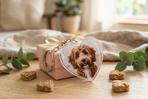 pet photo keychain gift