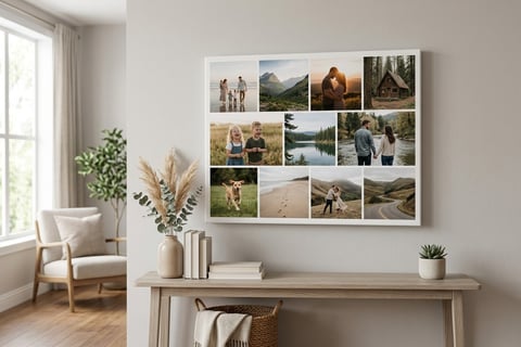 collage canvas print photos