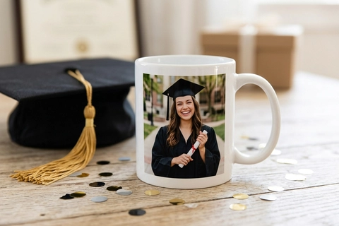 Personalized royal mug graduation gift