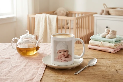 Personalized photo mug baby gift