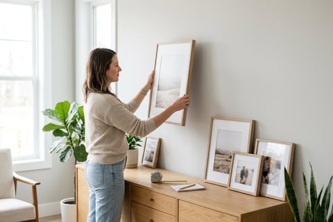 photo print wall space