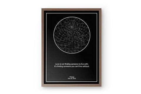 personalized gift - star map print 