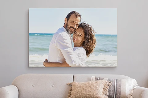 valentines canvas print on wall