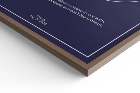 star map print detail