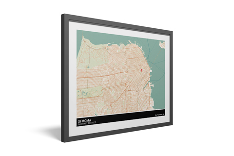 personalized gift - custom map print
