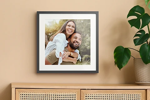 framed print of couple