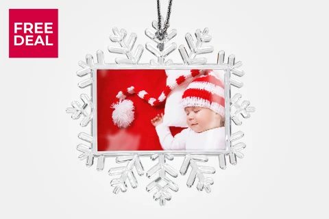 Photo Snowflake Ornament
