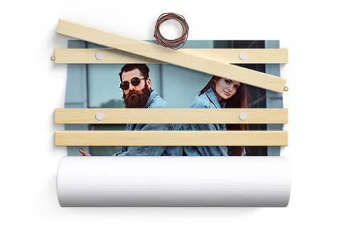 best canvas wall hanging detail