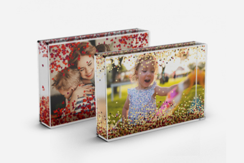 multiple snow globe picture frames