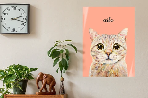 pet portrait on poster