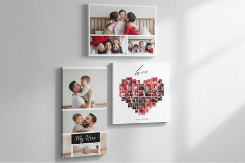 3 types of canvas collage prints