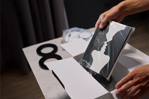 unboxing mini canvas with art photo