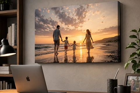 choosing family photos for fathers day gift