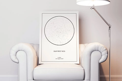 personalized star map fathers day gift